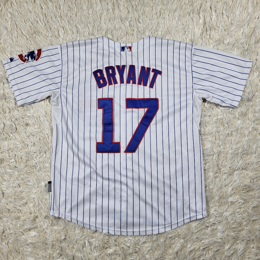 Chicago Cubs Majestic Jersey Kris Bryant #17 Short Sleeve Size 44 - Picture 2 of 15